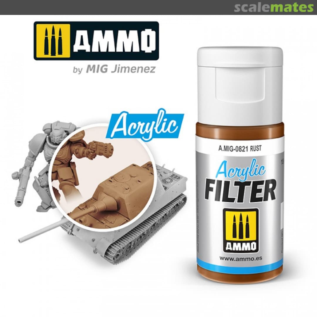 Boxart ACRYLIC FILTER Rust  Ammo by Mig Jimenez
