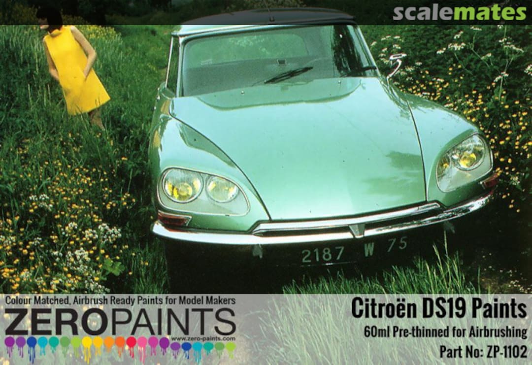 Boxart Citroën DS19 - Rouge Carmin 411  Zero Paints