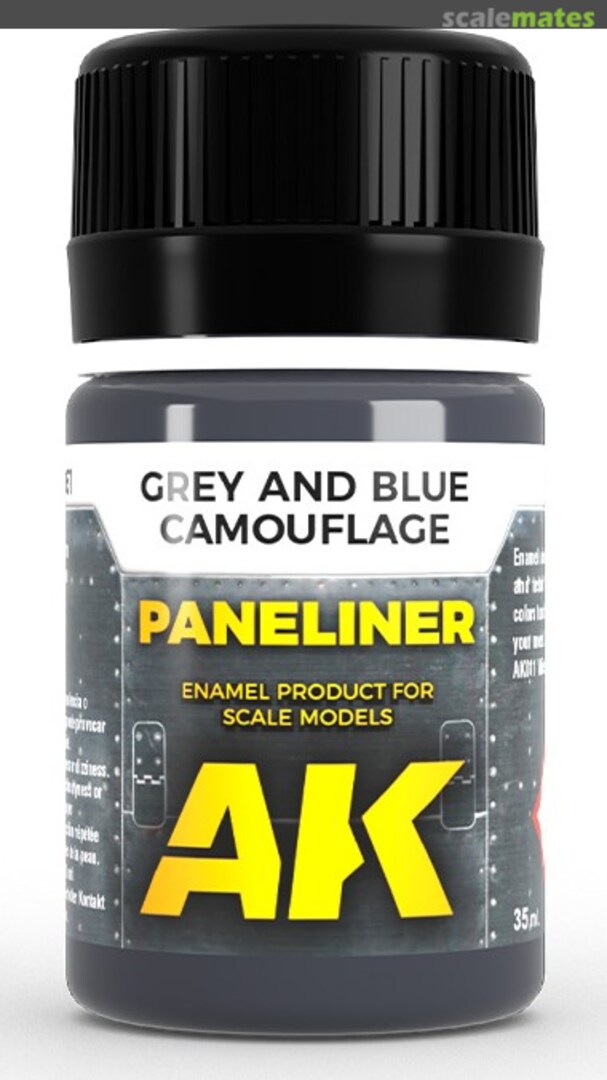 Boxart Paneliner - Grey and Blue Camouflage  AK Interactive
