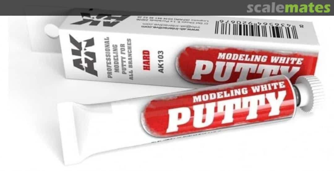 Boxart Modeling white putty Hard  AK Interactive
