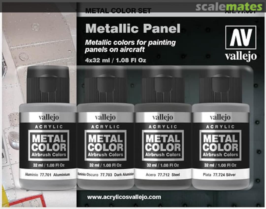 Boxart Metallic Panel 77.601 Vallejo Metal Color