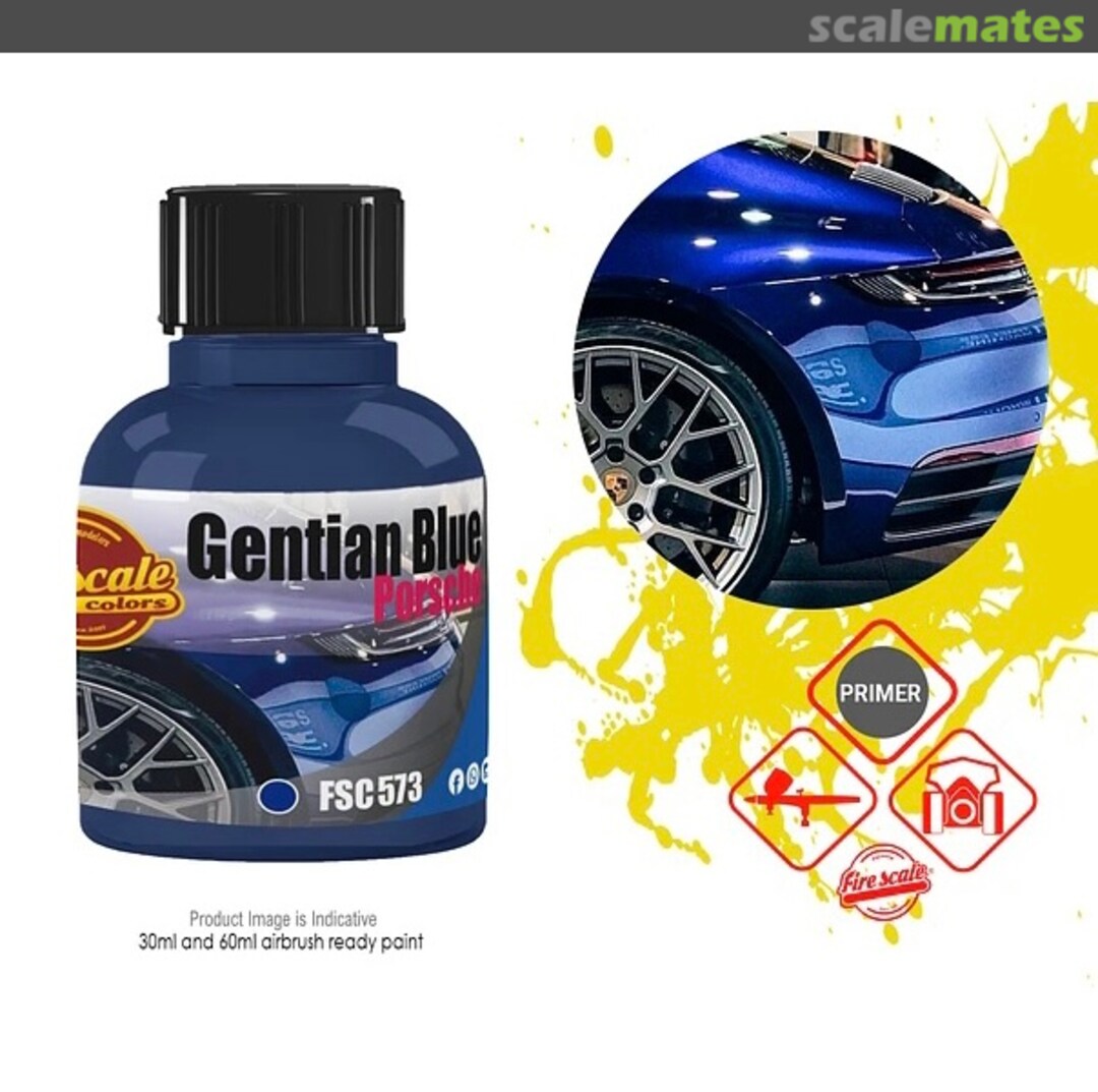 Boxart Gentian Blue Porsche  Fire Scale Colors