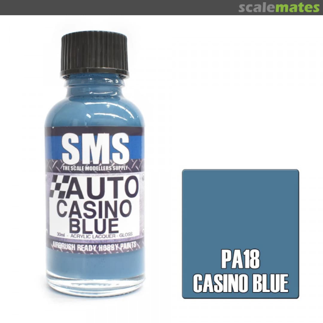 Boxart Auto Colour CASINO BLUE PA18 SMS