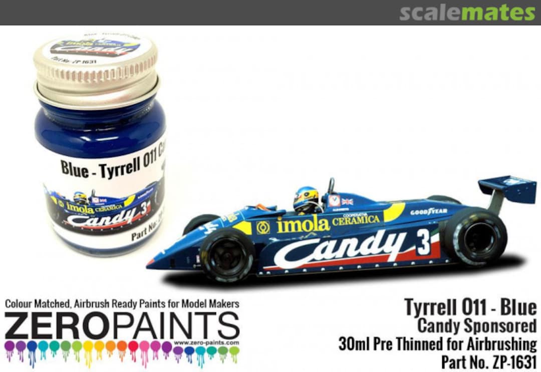 Boxart Tyrrell 011 Blue Paint Candy Sponsored  Zero Paints