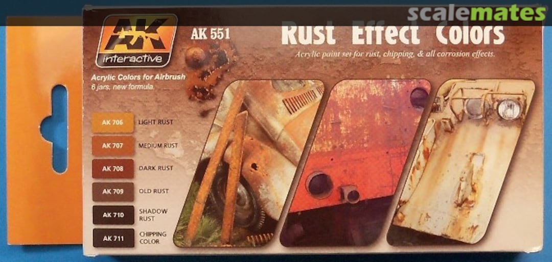 Boxart Rust Effect Colors AK 551 AK Interactive