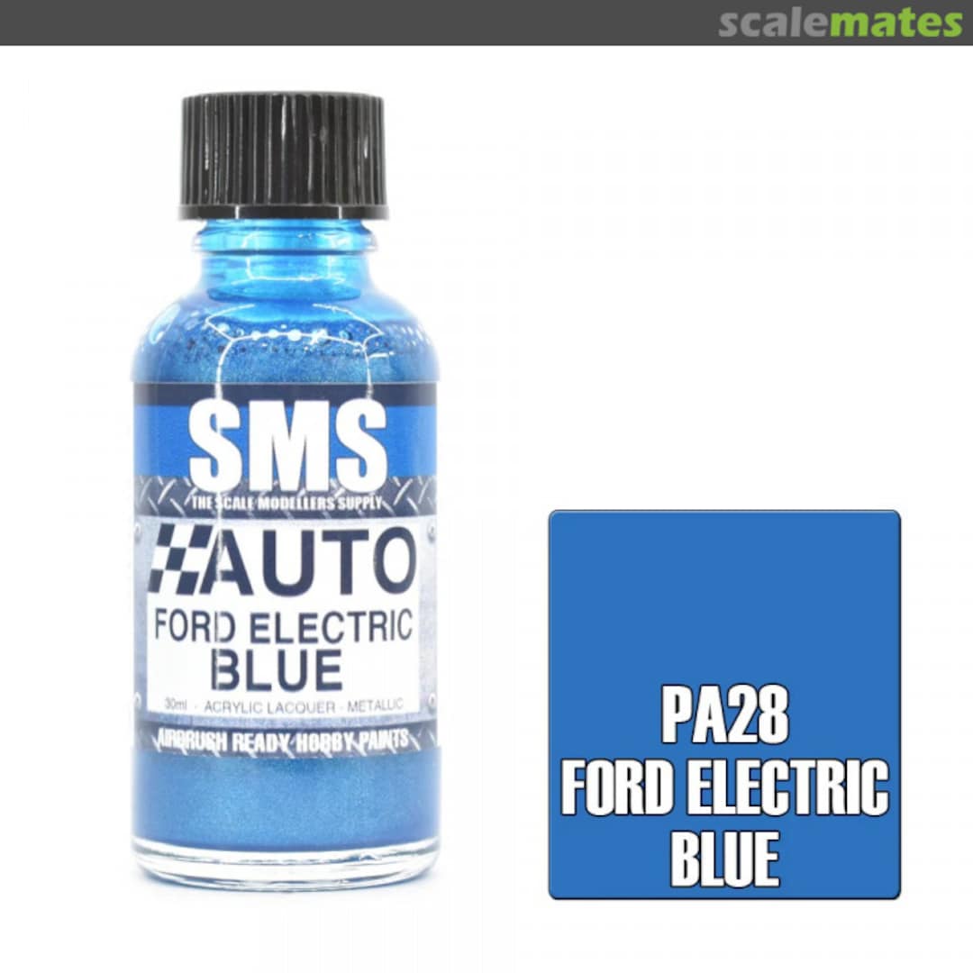 Boxart Auto Colour FORD ELECTRIC BLUE PA28 SMS