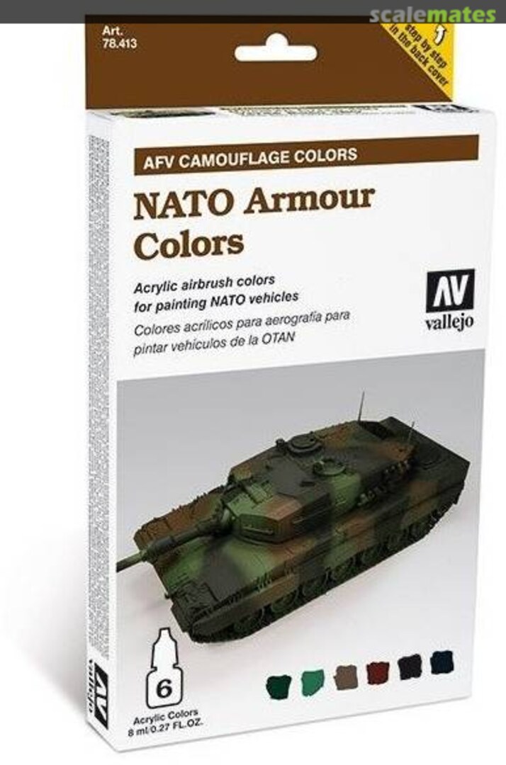 Boxart NATO Armour Colors 78.413 Vallejo Model Air