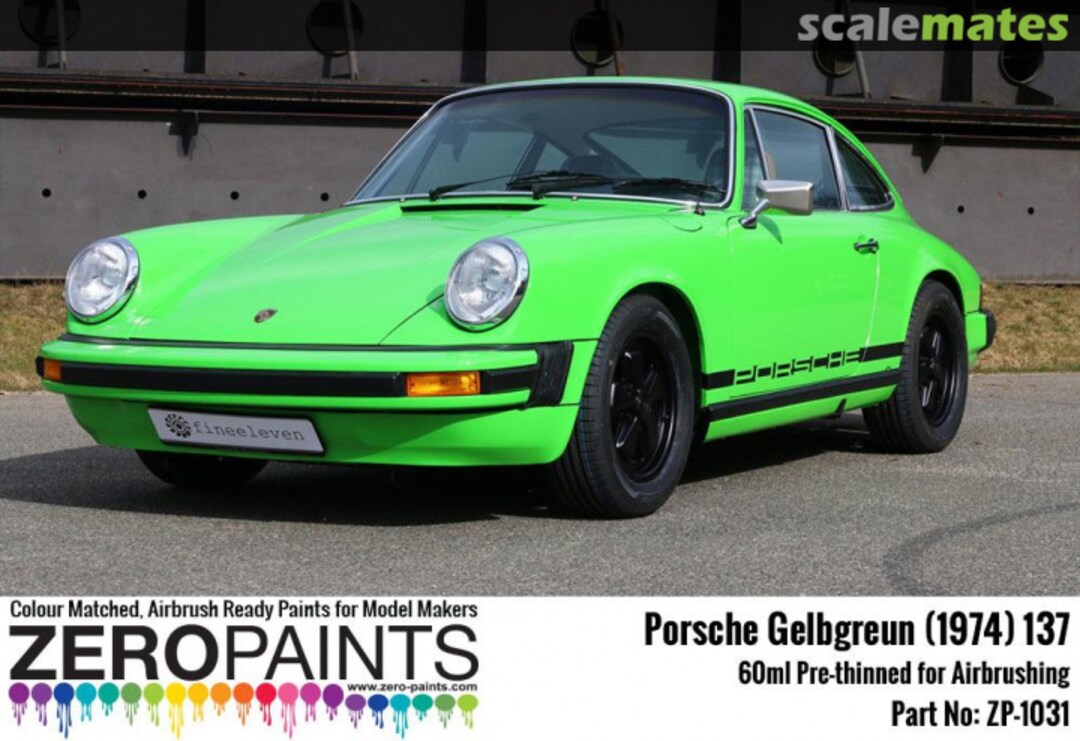 Boxart Porsche Gelbgreun (1974) 137 ZP-1031 / 137 Zero Paints