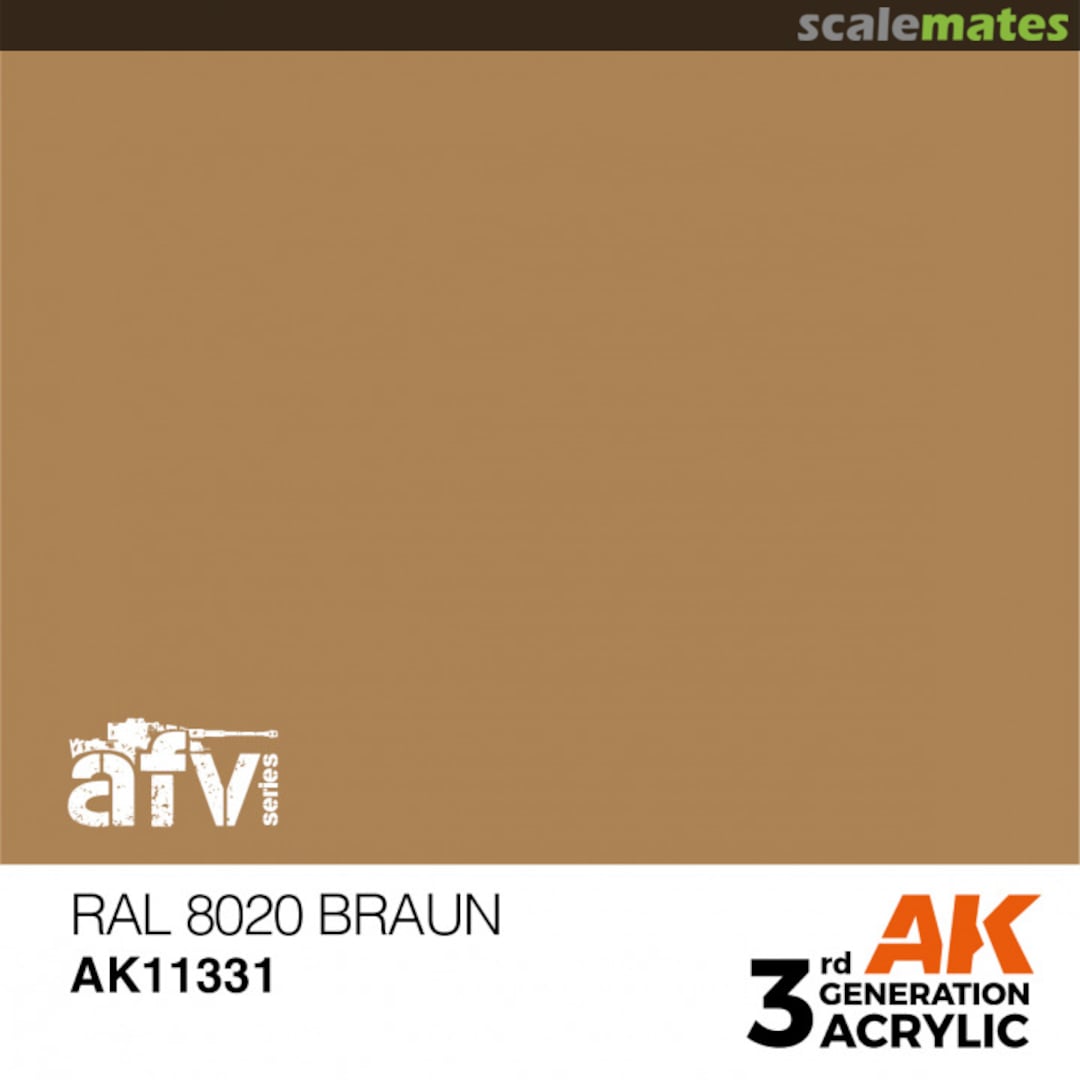 Boxart RAL 8020 Braun  AK 3rd Generation - AFV
