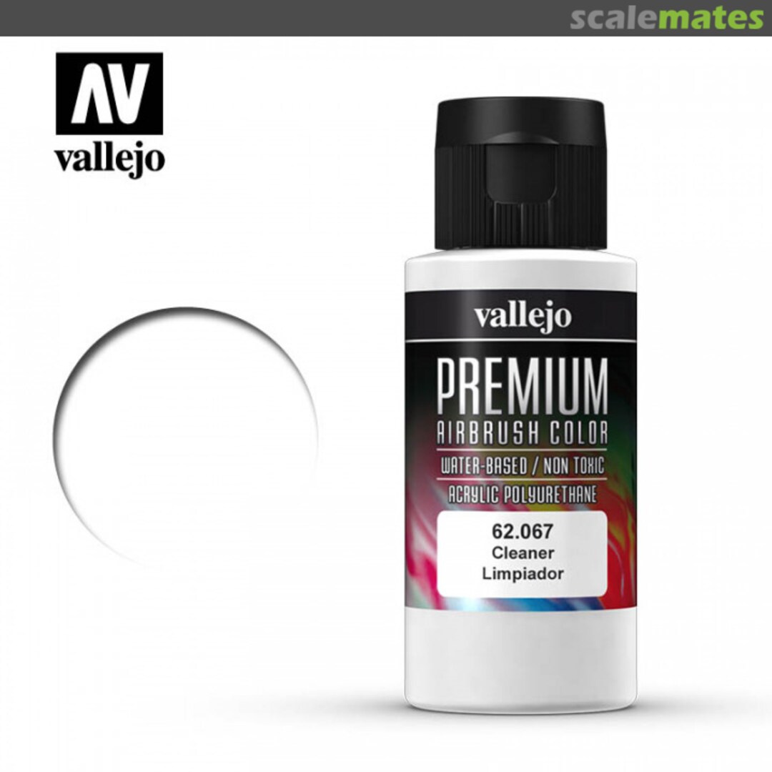 Boxart Airbrush Cleaner 62.067 Vallejo Premium Airbrush Colors
