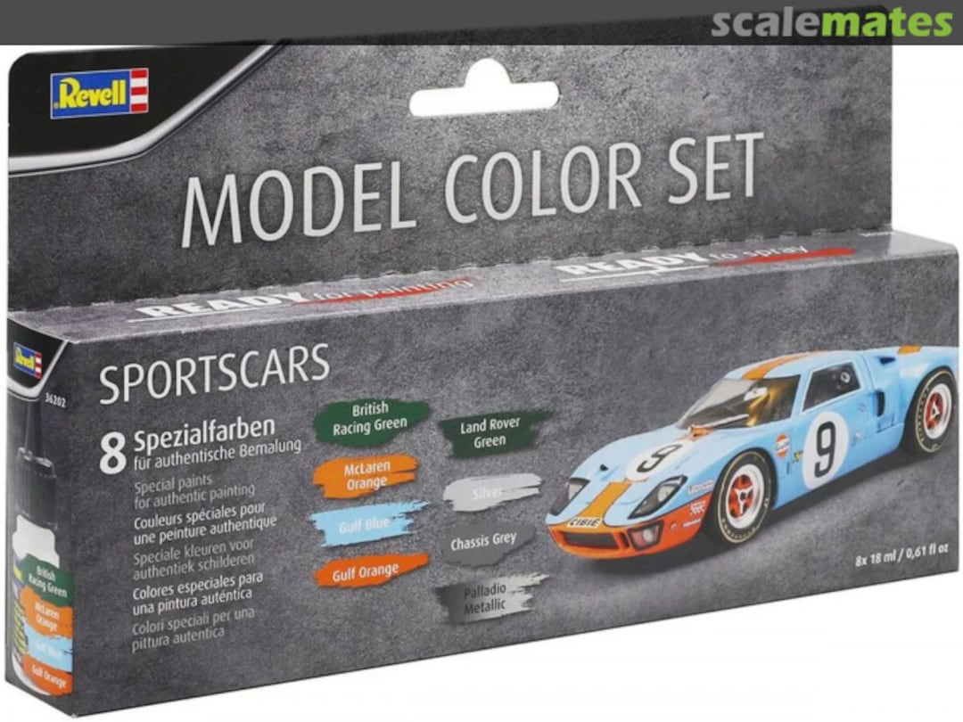 Boxart Model Color Set - Sportscars  Revell Color