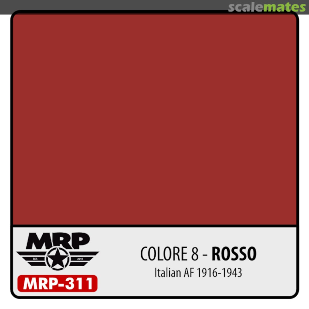 Boxart Colore 8 – Rosso (Italian AF 1916-43)  MR.Paint