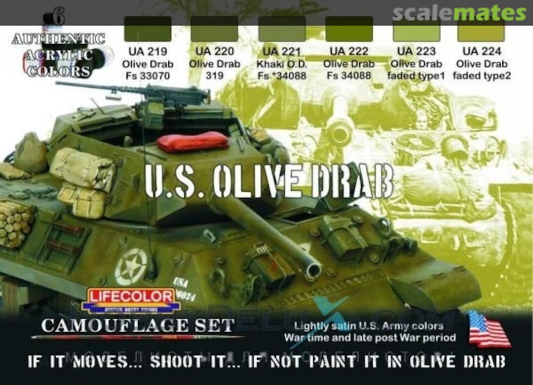 Boxart US Olive Drab Set  Lifecolor