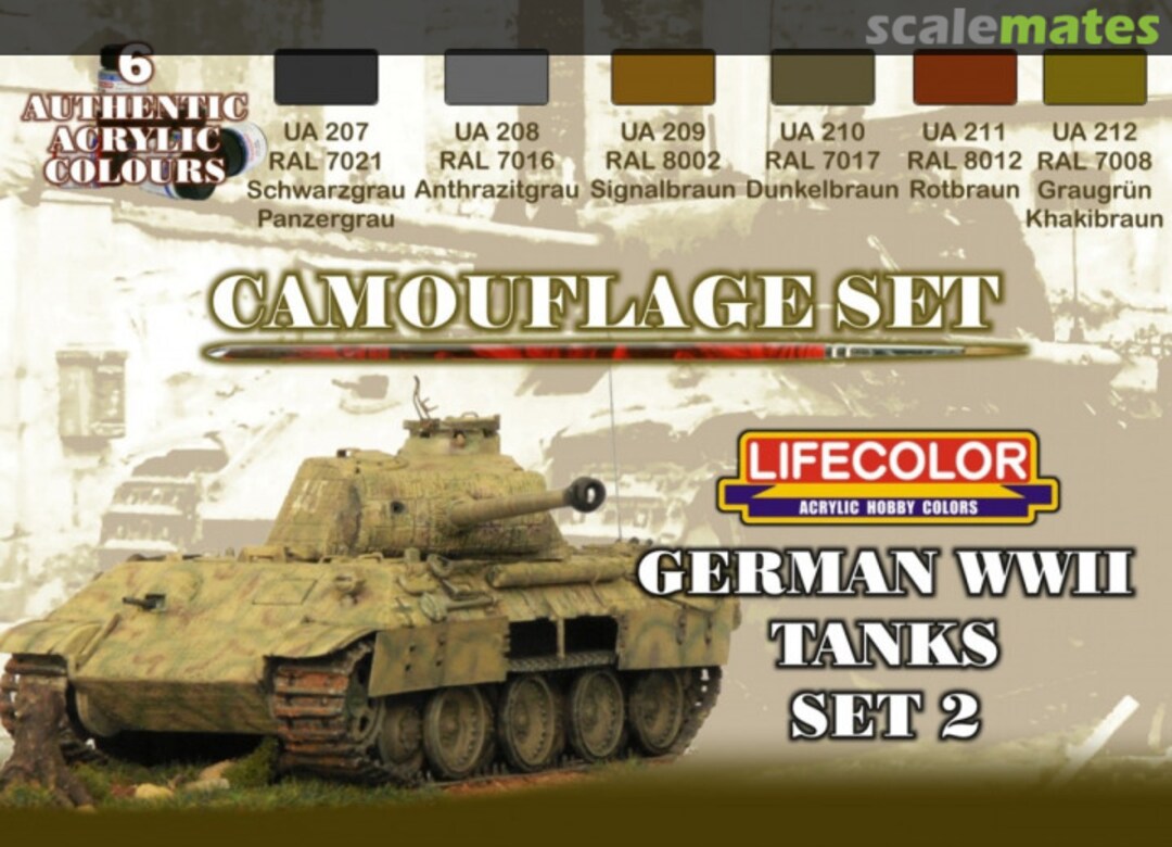 Boxart German WWII Tanks Set 2  Lifecolor