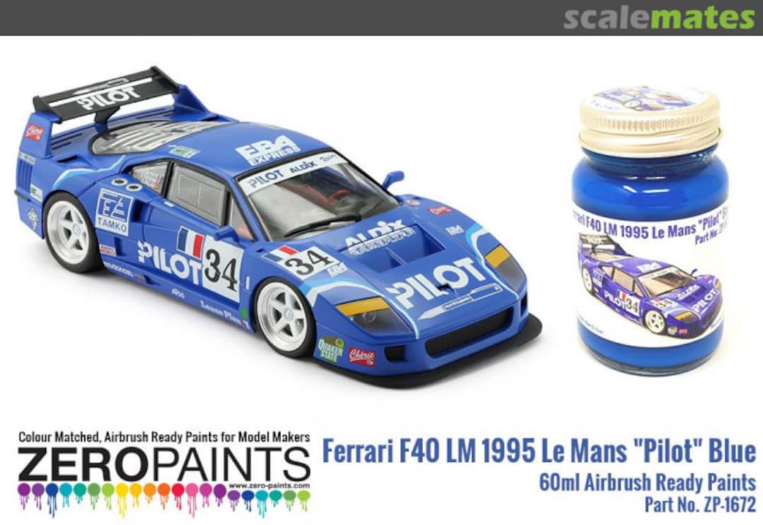 Boxart Ferrari F40 LM 1995 Le Mans "Pilot" Blue  Zero Paints