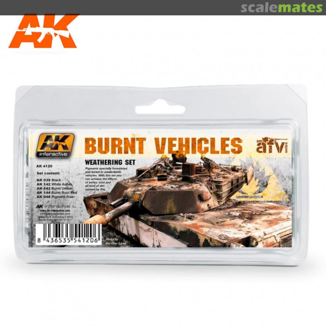 Boxart Burnt Vehicles  AK Interactive