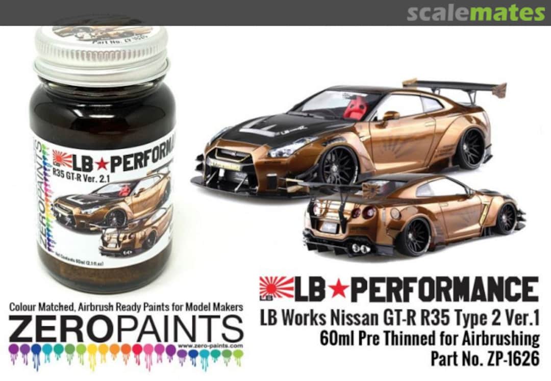 Boxart Black Gold for LB Works Nissan GT-R R35 Type 2 Ver. 1  Zero Paints