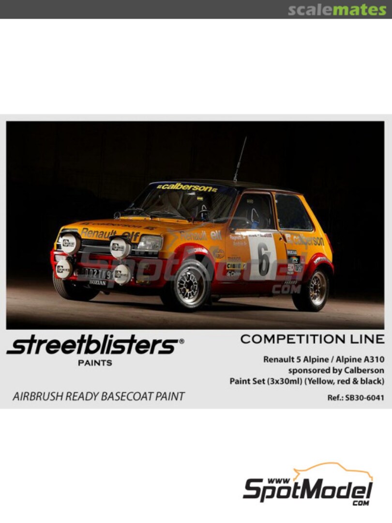 Boxart Renault 5 Alpine Yellow - Red - Black  StreetBlisters Paints