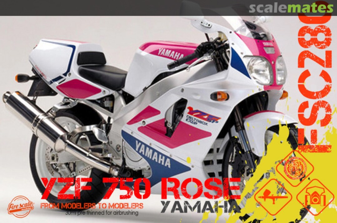 Boxart Yamaha YZF 750 Rose  Fire Scale Colors