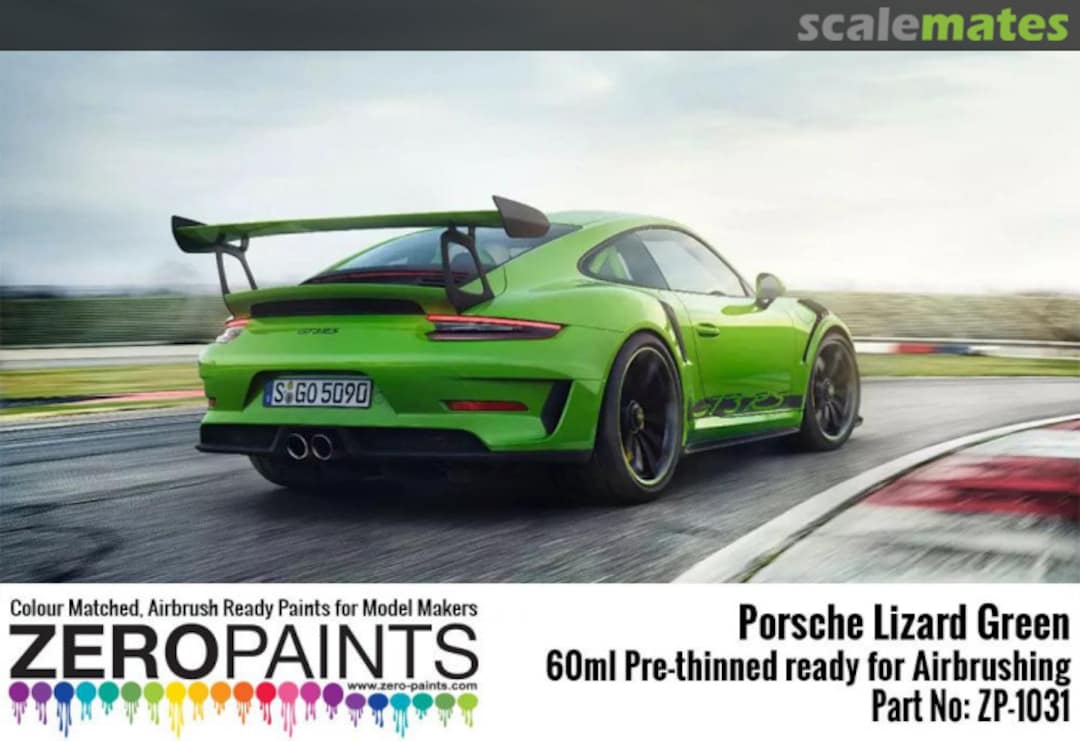 Boxart Porsche 911 GT3 RS Lizard Green  Zero Paints