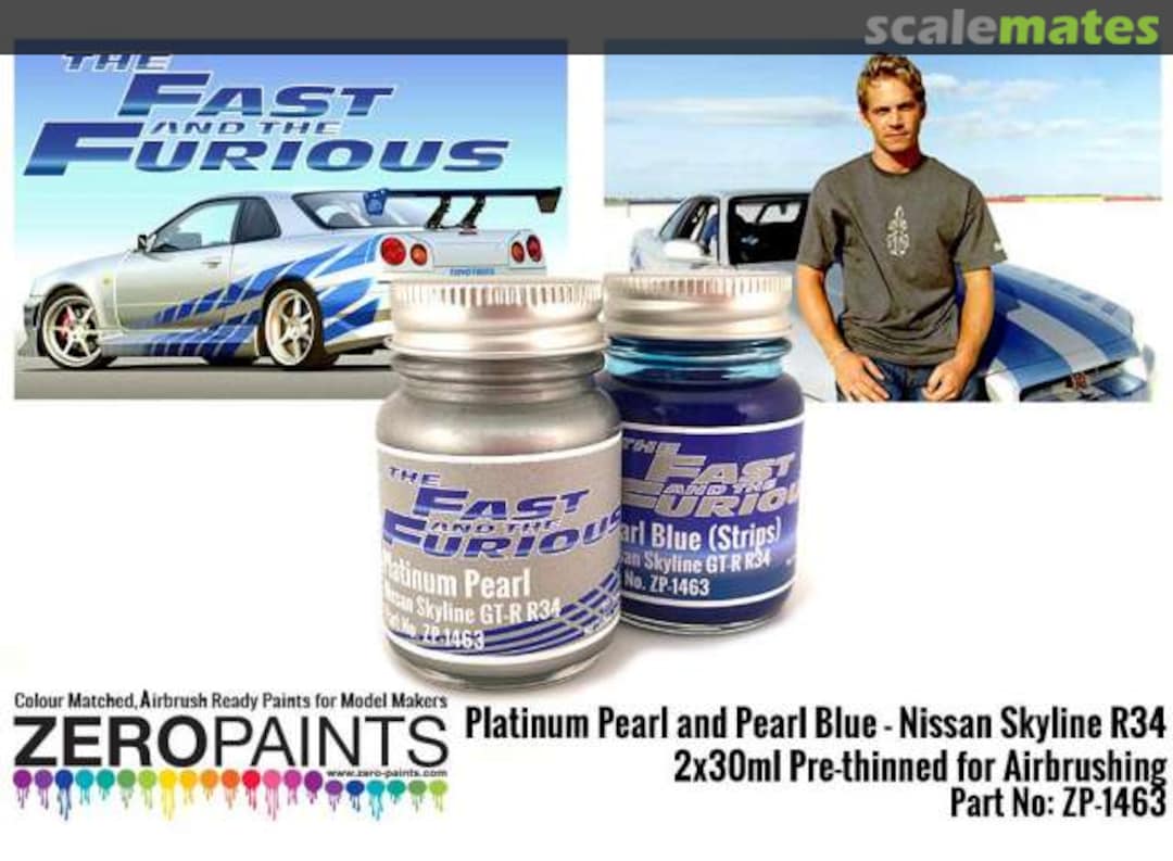 Boxart Fast and Furious Platinum Pearl/Pearl Blue ZP-1463 Zero Paints