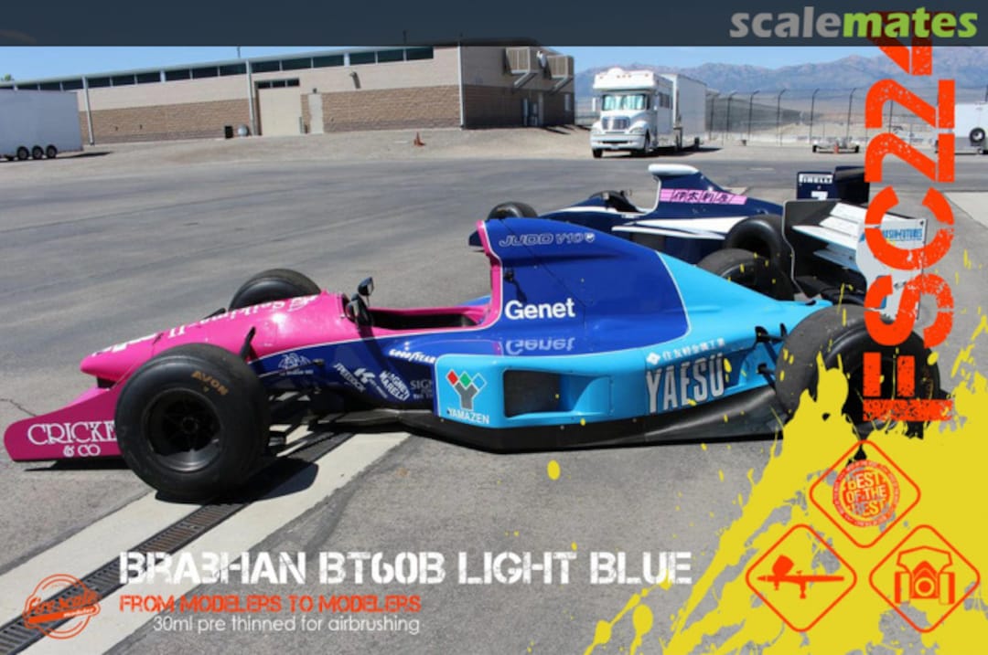 Boxart Brabhan BT60B Light Blue  Fire Scale Colors
