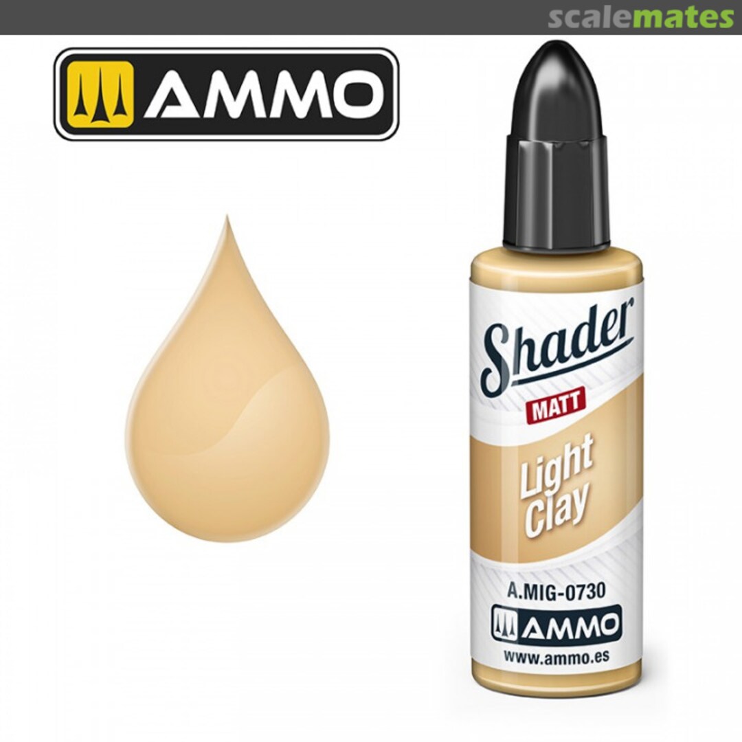 Boxart Light Clay Shader A.MIG-0730 Ammo by Mig Jimenez