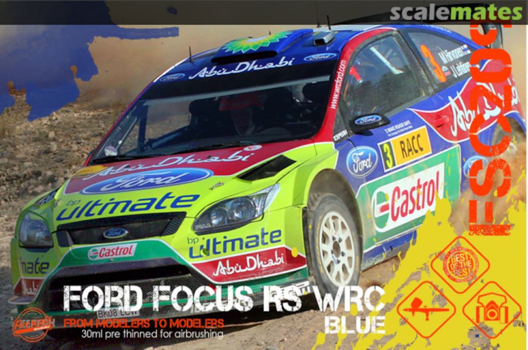 Boxart Ford Focus RS WRC Blue  Fire Scale Colors