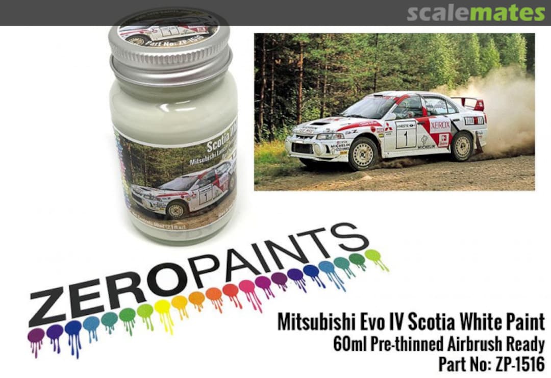 Boxart Mitsubishi Evo IV Scotia White  Zero Paints
