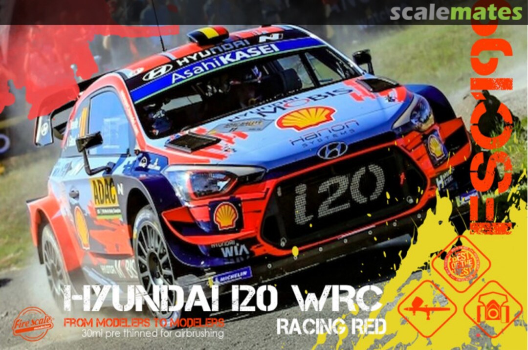Boxart Hyundai i20 WRC Racing Red  Fire Scale Colors