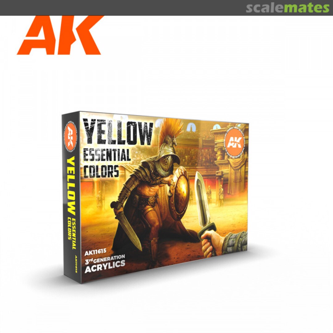 Boxart Yellow Essential Colors AK 11615 AK 3rd Generation - General