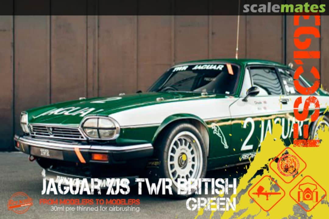 Boxart Jaguar XJS TWR British Green  Fire Scale Colors