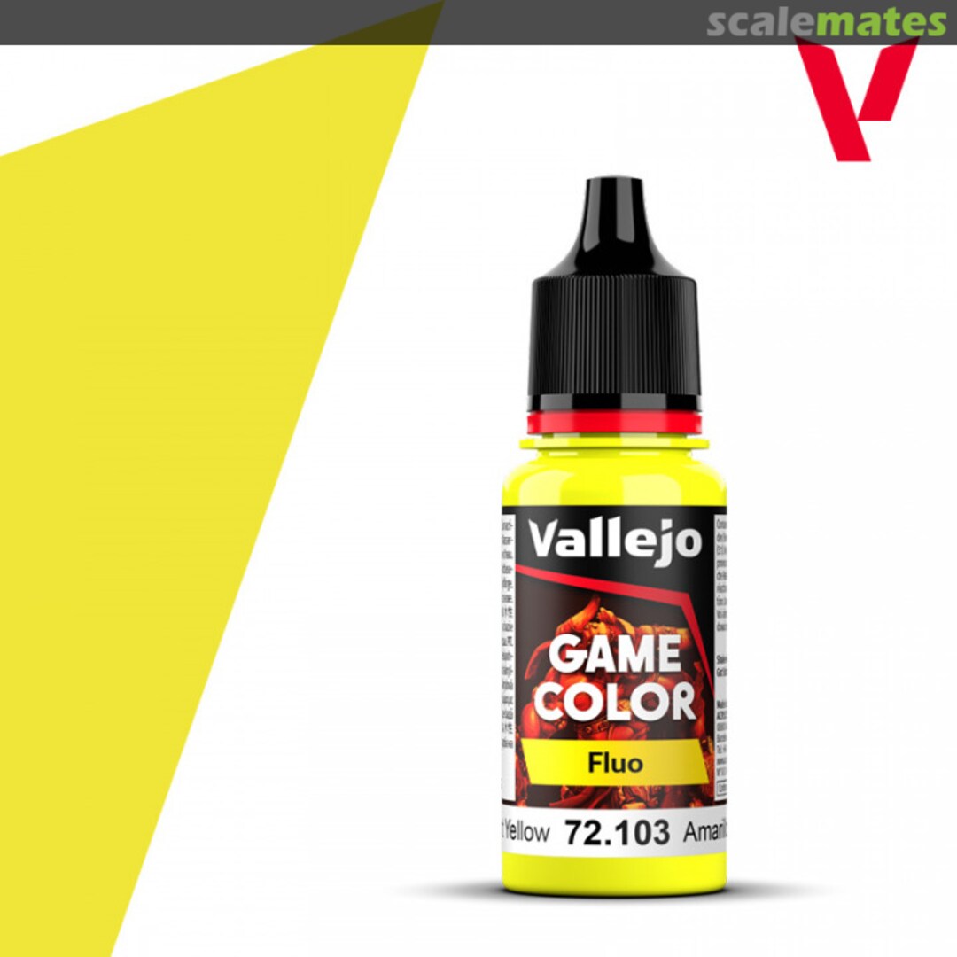 Boxart Fluorescent Yellow  Vallejo Game Color