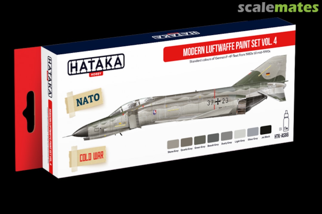Boxart Modern Luftwaffe paint set vol.4 HTK-AS66 Hataka Hobby Red Line