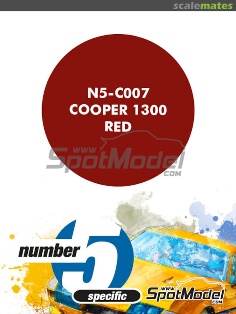Boxart Cooper 1300 Red  Number Five
