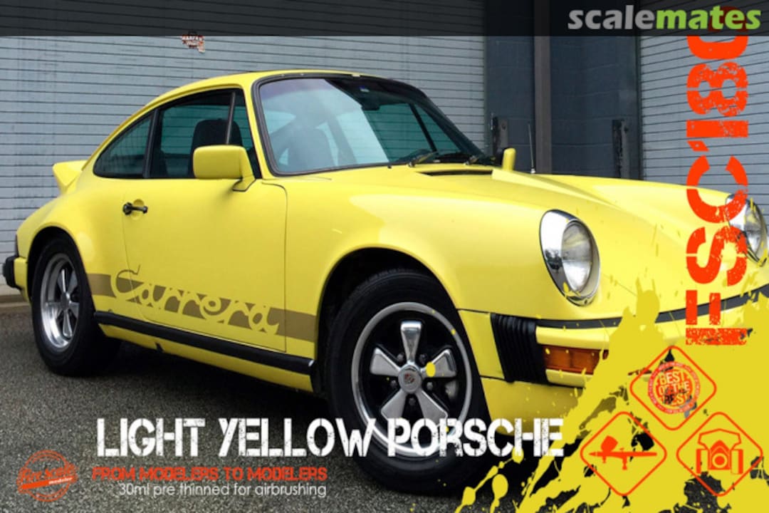 Boxart Light Yellow Porsche  Fire Scale Colors