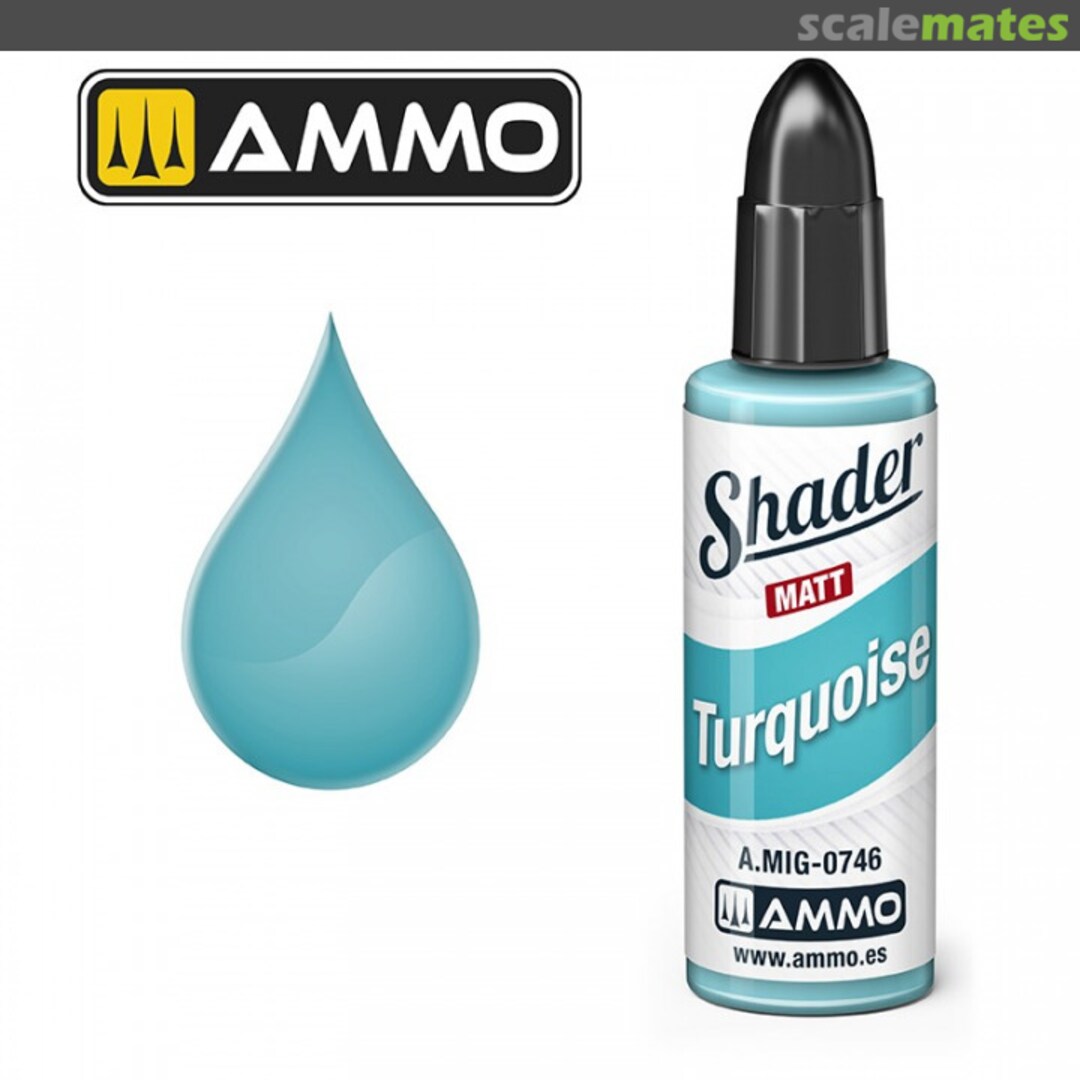 Boxart Turquoise Shader A.MIG-0746 Ammo by Mig Jimenez