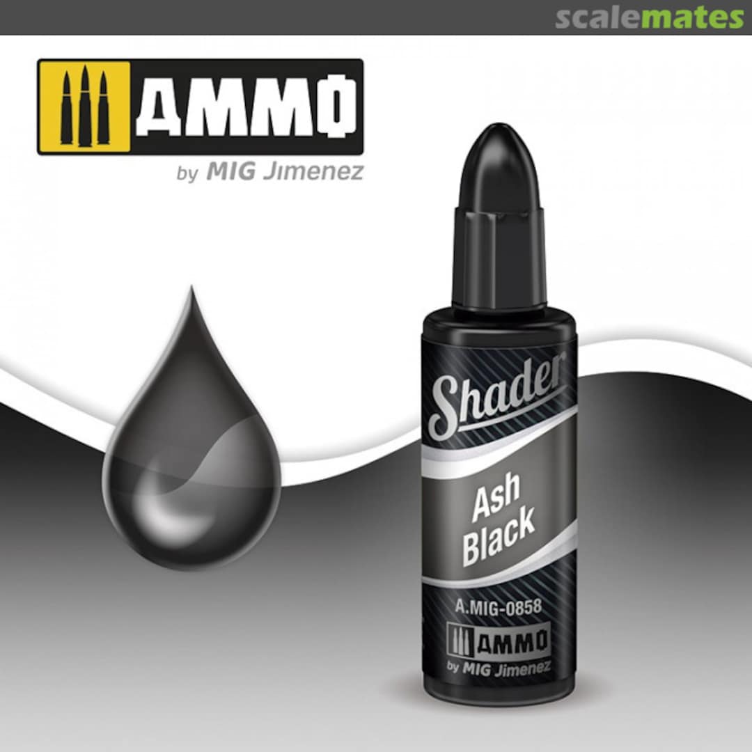 Boxart Ash Black Shader A.MIG-0858 Ammo by Mig Jimenez