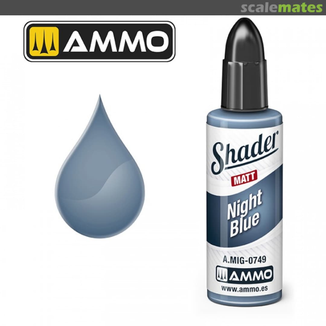 Boxart Night Blue Shader A.MIG-0749 Ammo by Mig Jimenez