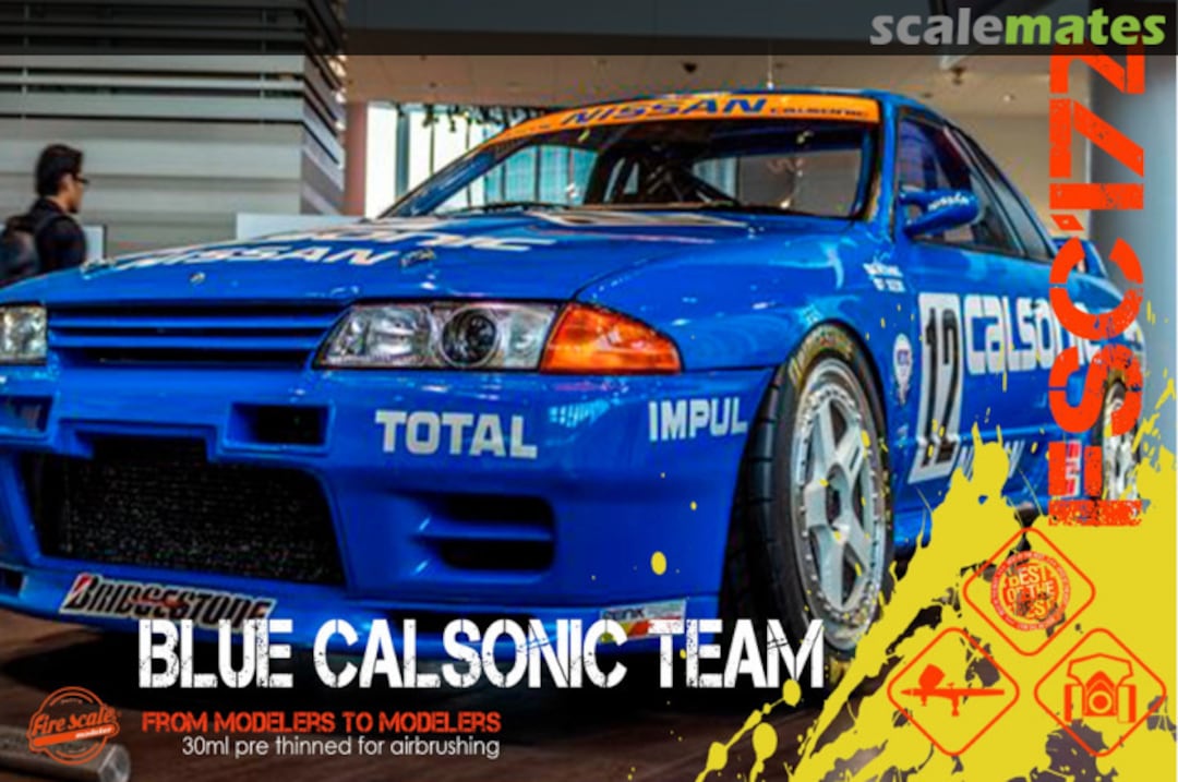Boxart Calsonic Team Blue  Fire Scale Colors