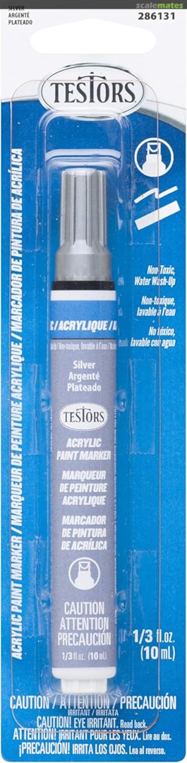 Boxart Silver acrylic marker  Testors Paint Markers