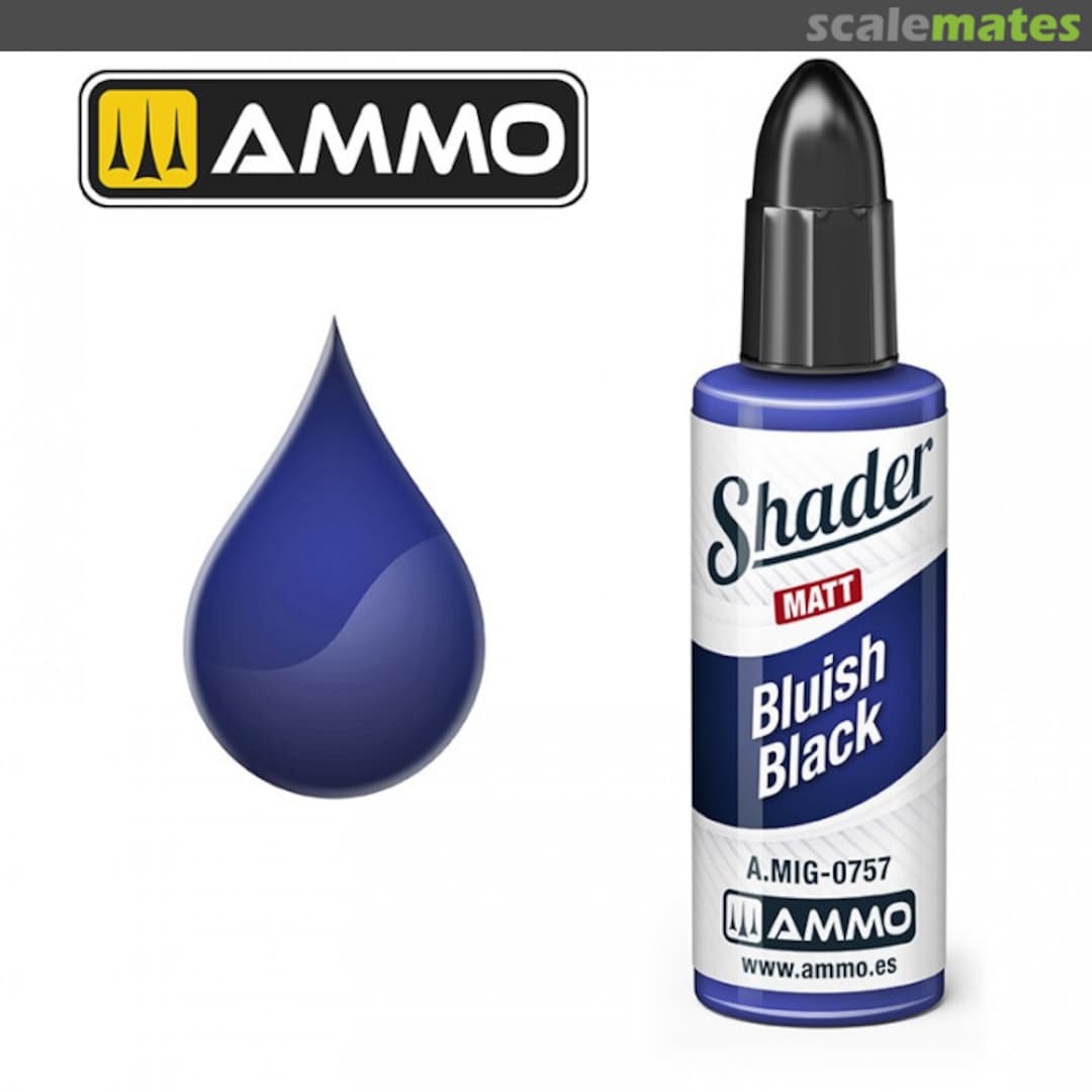 Boxart Bluish Black Shader A.MIG-0757 Ammo by Mig Jimenez