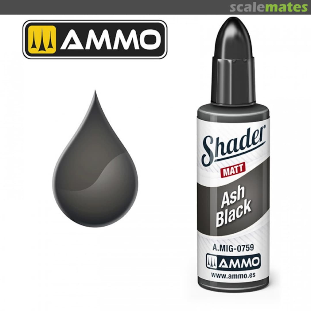 Boxart Ash Black Shader A.MIG-0759 Ammo by Mig Jimenez
