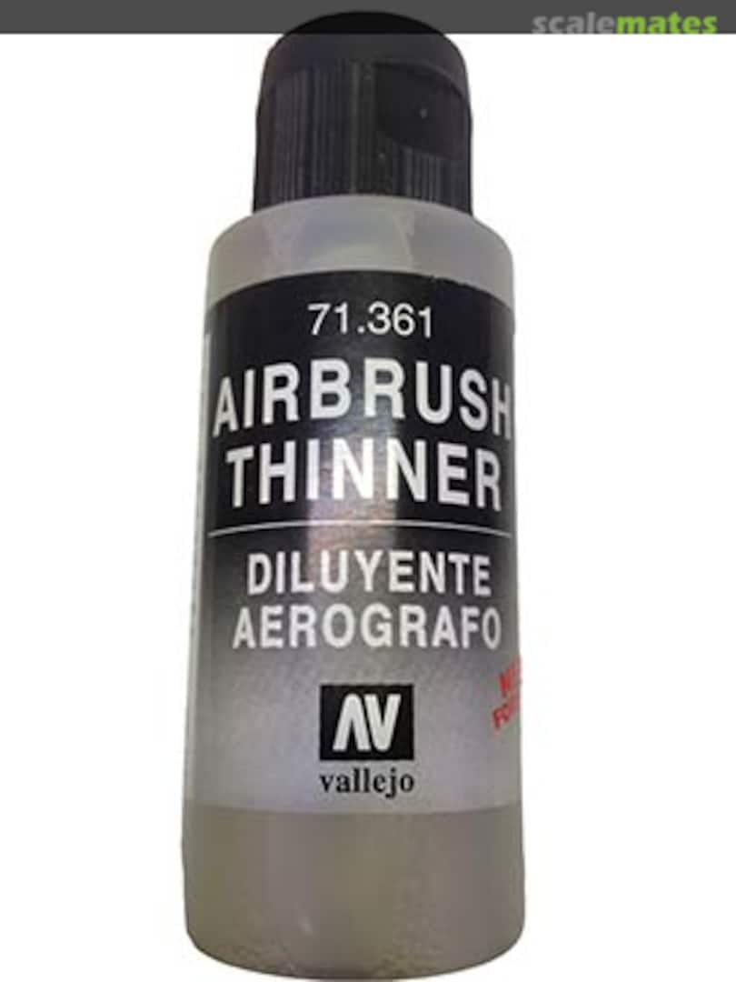 Model Air - Airbrush Thinner 71.361, 71.361 Acrylic, Vallejo