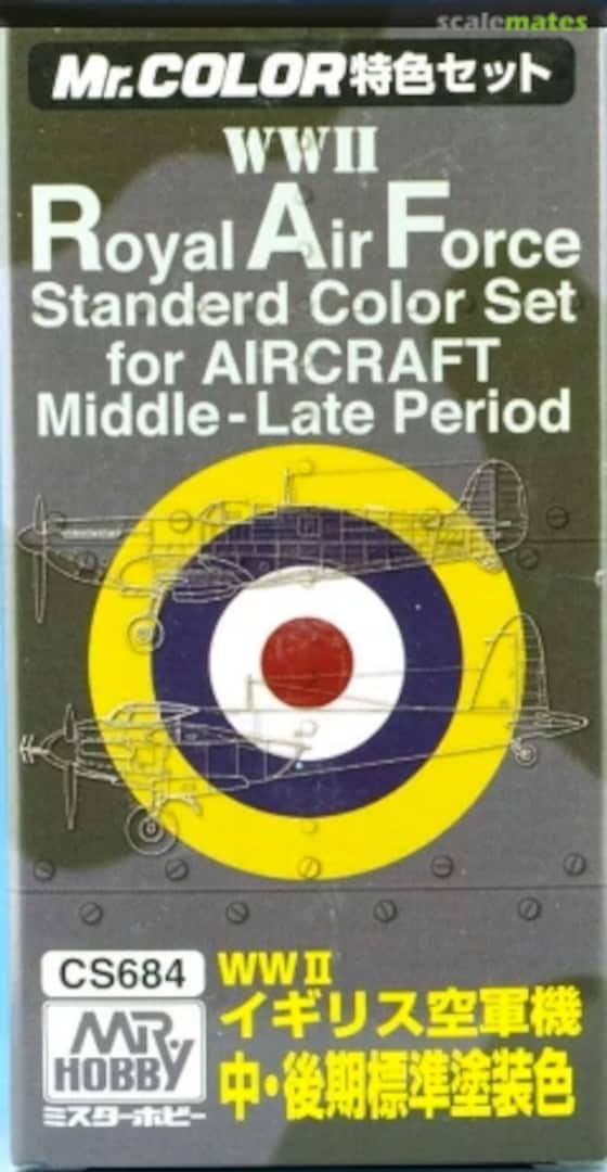 Boxart WWII Royal Air Force Color Middle-Late Period  Mr.COLOR