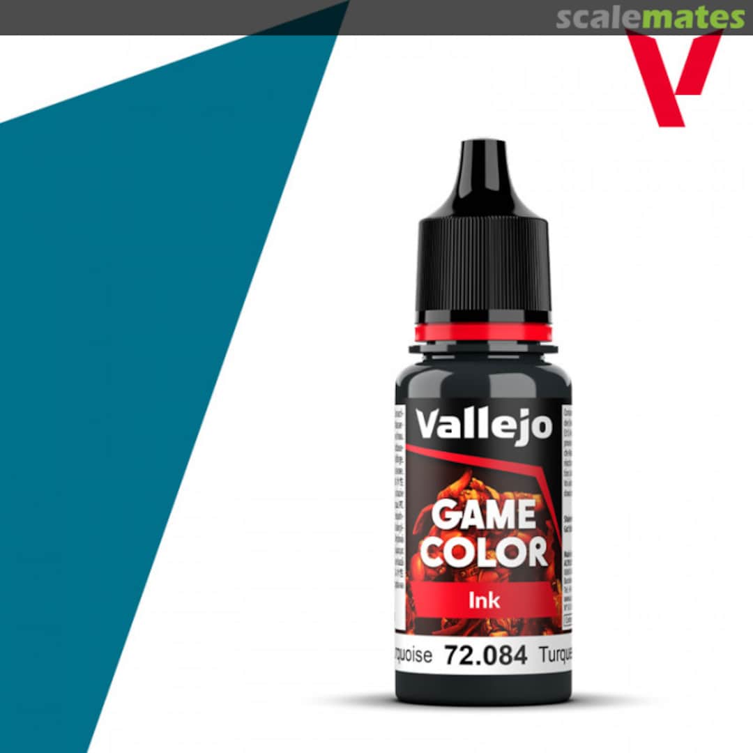 Boxart Dark Turquoise Ink  Vallejo Game Color