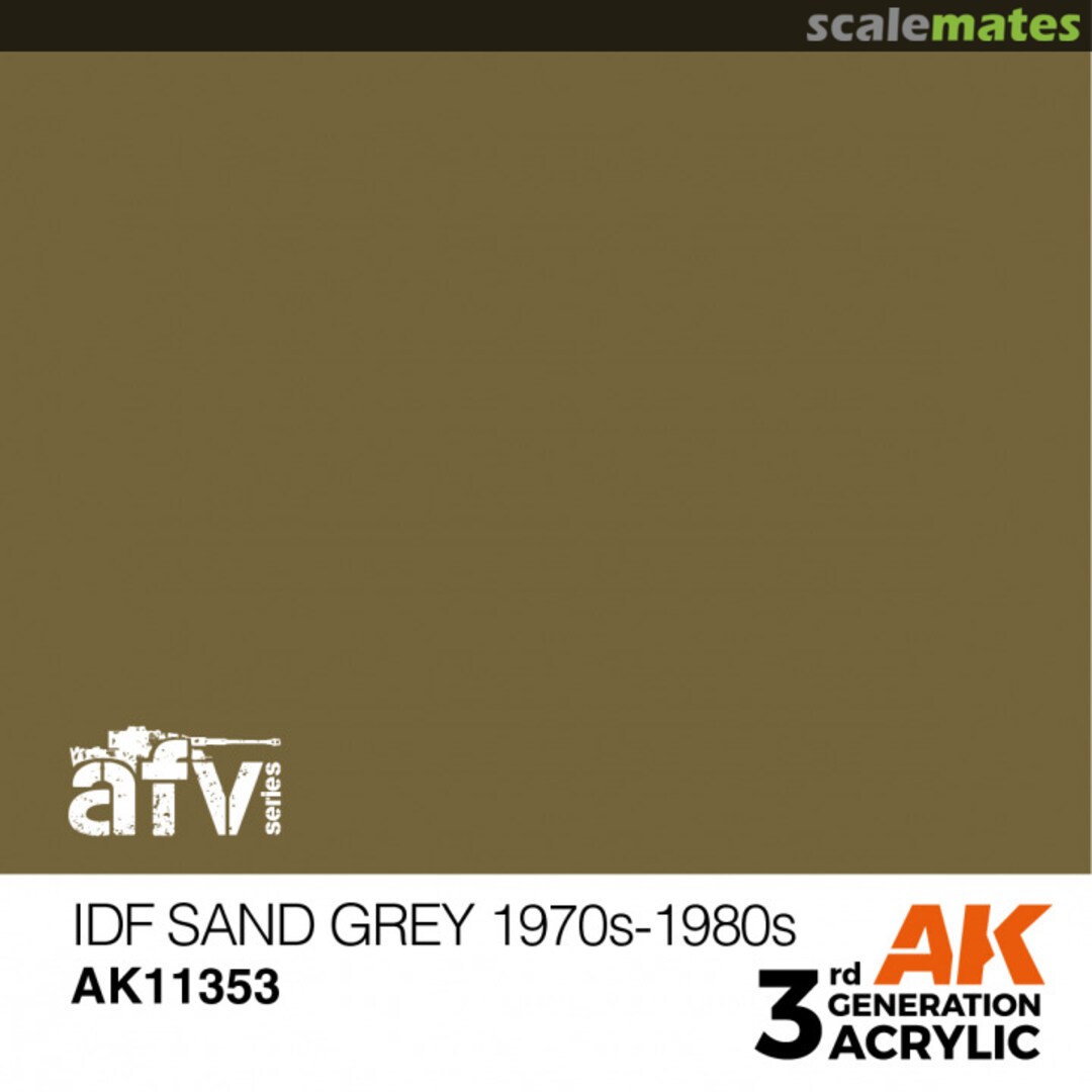 Boxart IDF Sand Grey 1970s-1980s  AK 3rd Generation - AFV