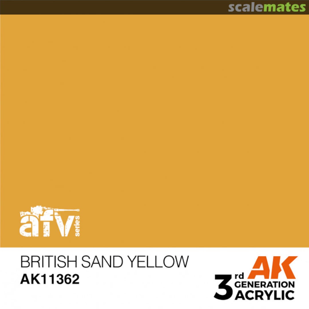Boxart British Sand Yellow  AK 3rd Generation - AFV