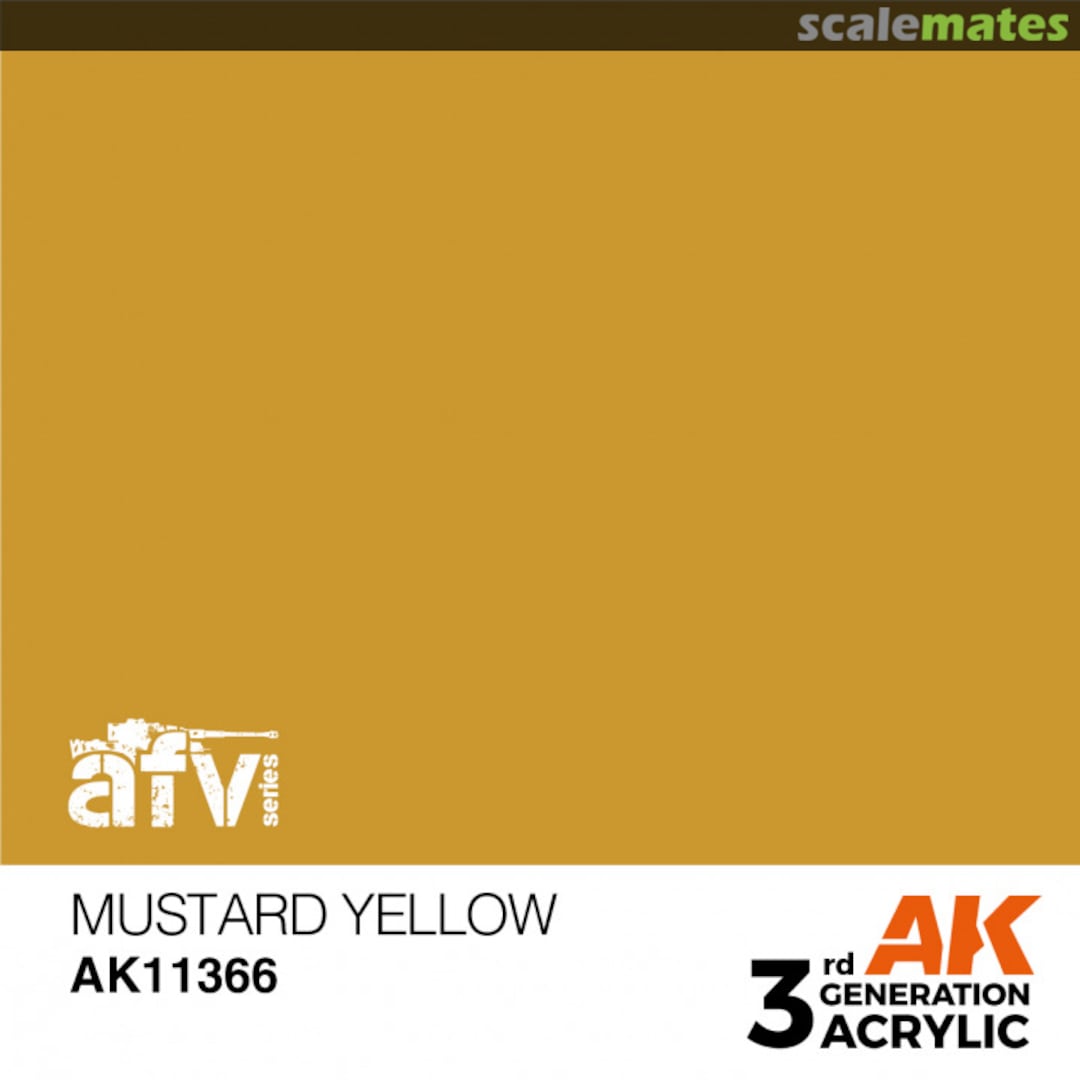 Boxart Mustard Yellow  AK 3rd Generation - AFV