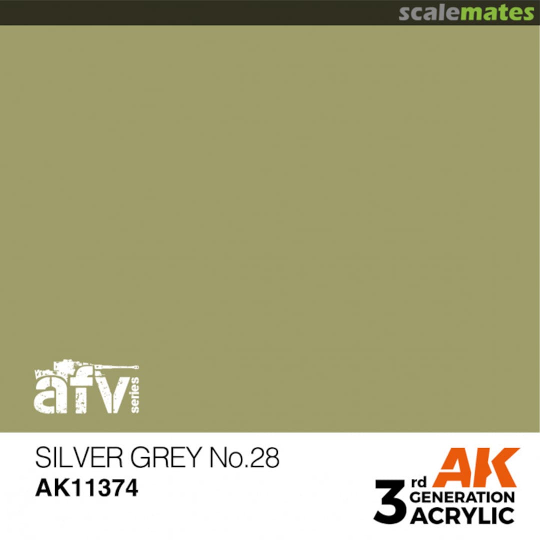 Boxart Silver Grey No.28  AK 3rd Generation - AFV